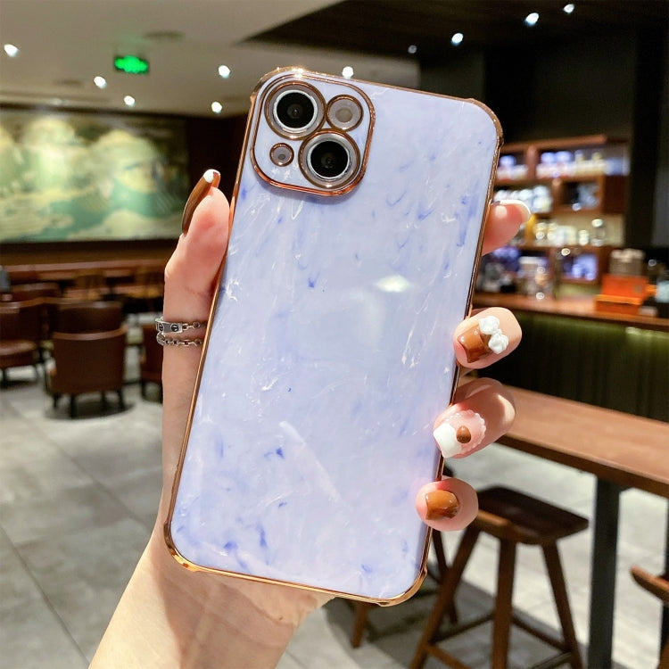 Marble Texture Electroplating Phone Case, For iPhone 14 Pro Max