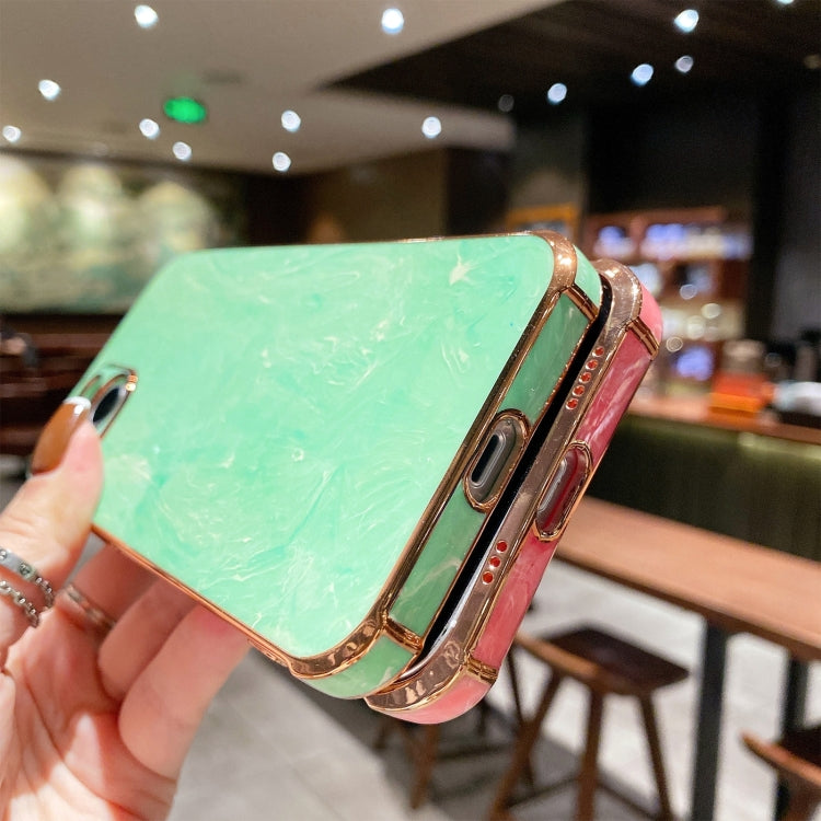 Marble Texture Electroplating Phone Case, For iPhone 14 Pro Max