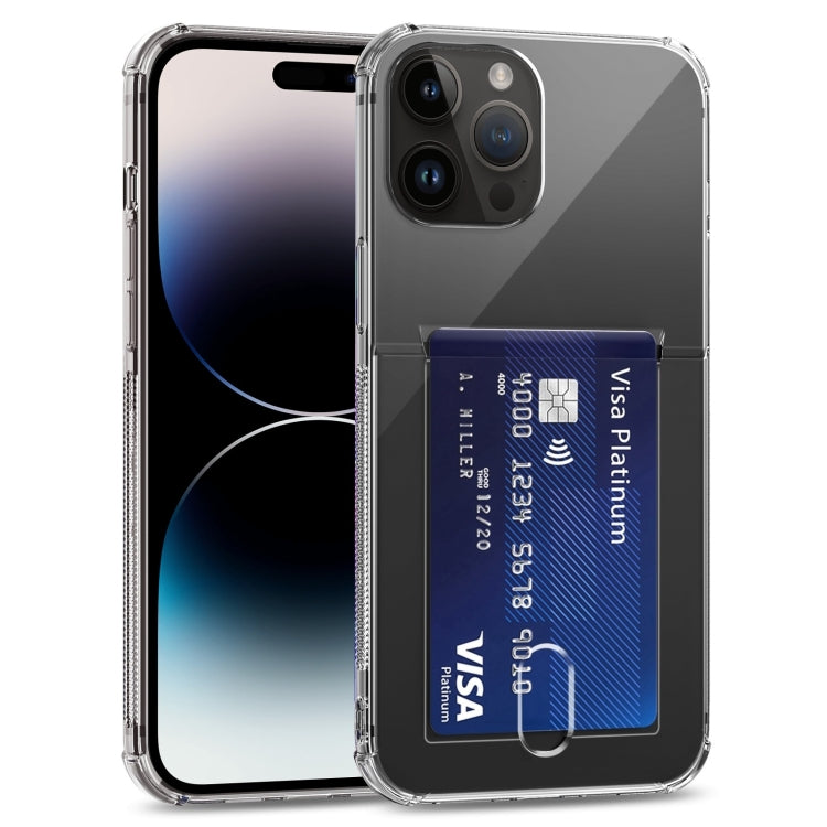 Étui de téléphone en TPU transparent avec emplacements pour cartes