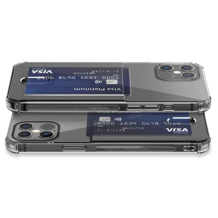 Étui de téléphone en TPU transparent avec emplacements pour cartes