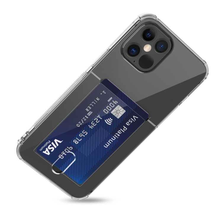 Étui de téléphone en TPU transparent avec emplacements pour cartes