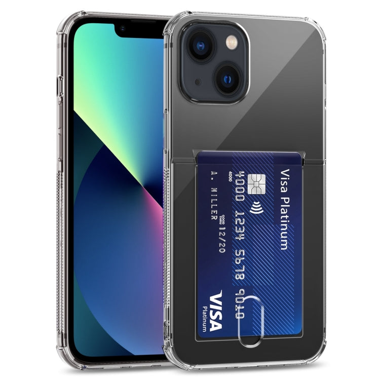 Étui de téléphone en TPU transparent avec emplacements pour cartes