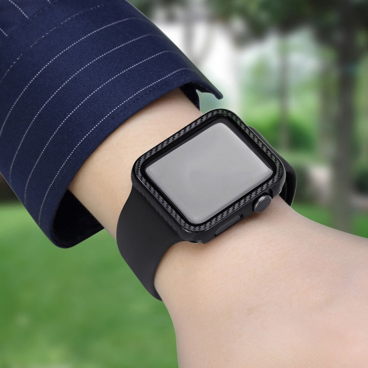 PC Carbon Fiber Frame Watch Case, For Apple Watch Series 9 / 8 / 7 41mm, For Apple Watch Series 9 / 8 / 7 45mm