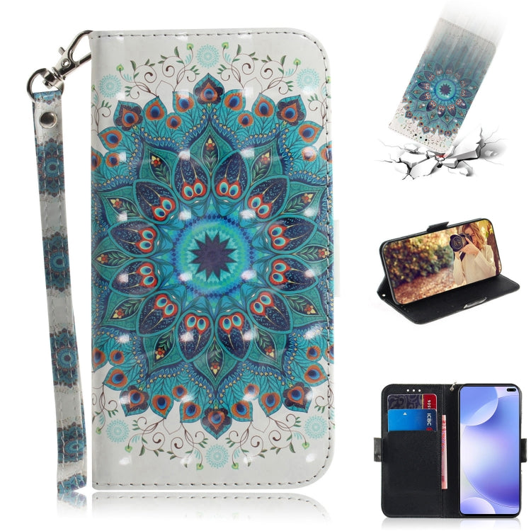 3D Painting Horizontal Flip Leather Case with Holder & Card Slot & Wallet & Lanyard