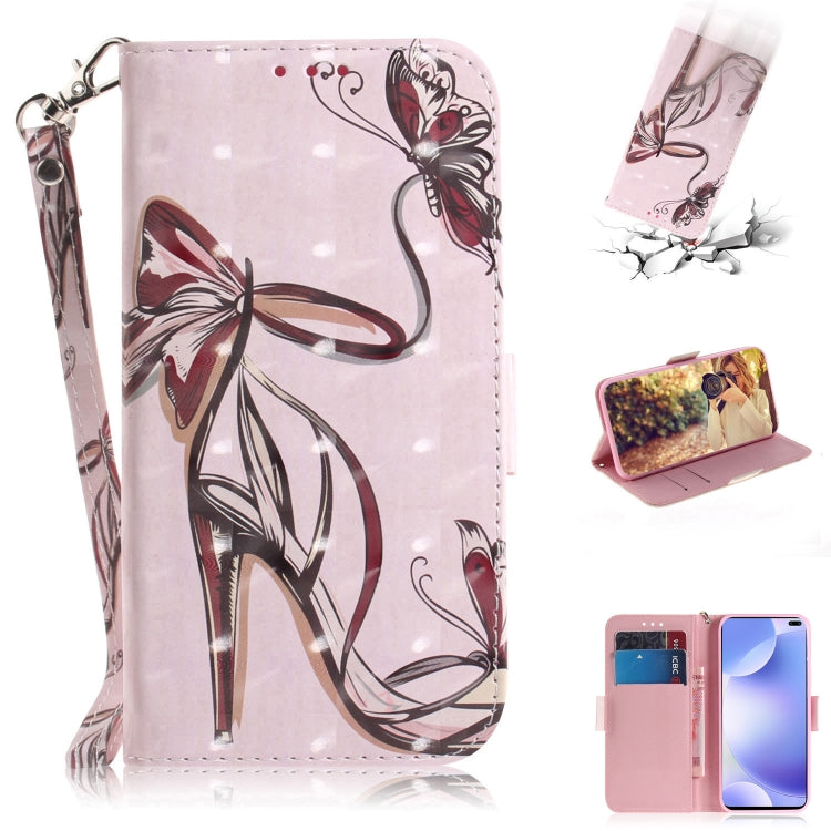 3D Painting Horizontal Flip Leather Case with Holder & Card Slot & Wallet & Lanyard
