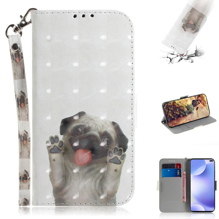 3D Painting Horizontal Flip Leather Case with Holder & Card Slot & Wallet & Lanyard