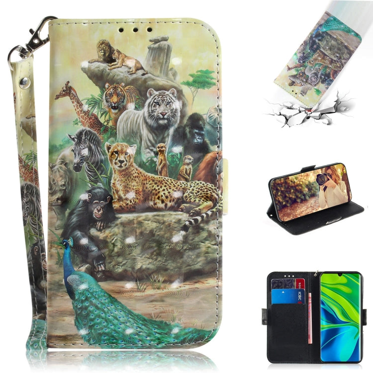 3D Painting Horizontal Flip Leather Case with Holder & Card Slot & Wallet & Lanyard