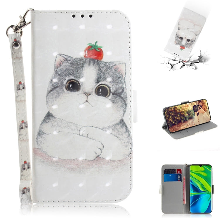 3D Painting Horizontal Flip Leather Case with Holder & Card Slot & Wallet & Lanyard