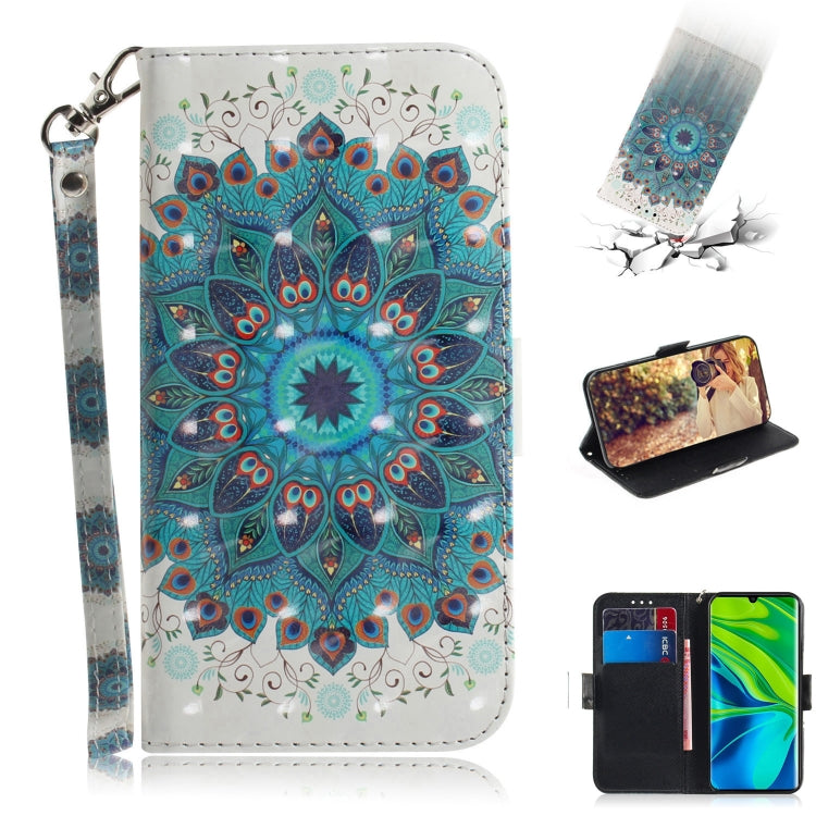3D Painting Horizontal Flip Leather Case with Holder & Card Slot & Wallet & Lanyard