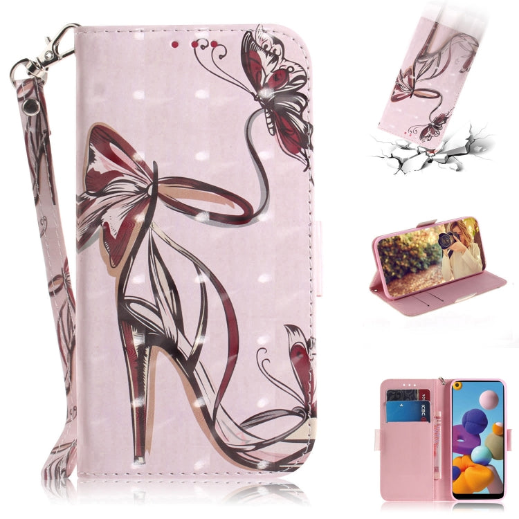 3D Painting Horizontal Flip Leather Case with Holder & Card Slot & Wallet & Lanyard, For Galaxy A01, For Galaxy A21