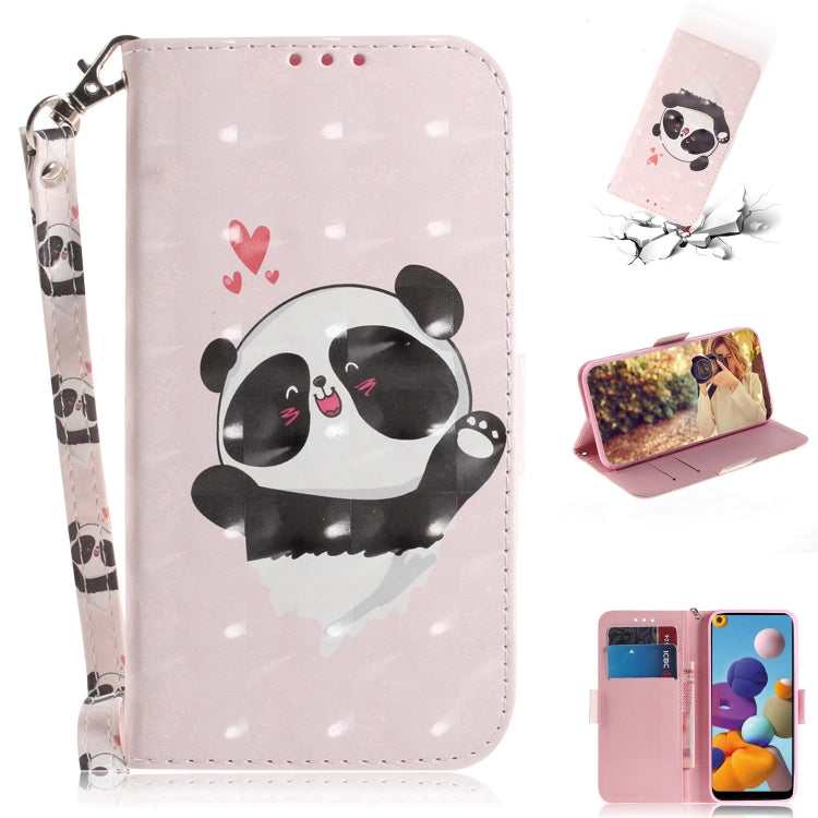 3D Painting Horizontal Flip Leather Case with Holder & Card Slot & Wallet & Lanyard, For Galaxy A01, For Galaxy A21