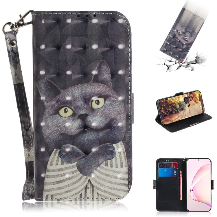 3D Painting Horizontal Flip Leather Case with Holder & Card Slot & Wallet & Lanyard, For Galaxy S10 Lite / A91