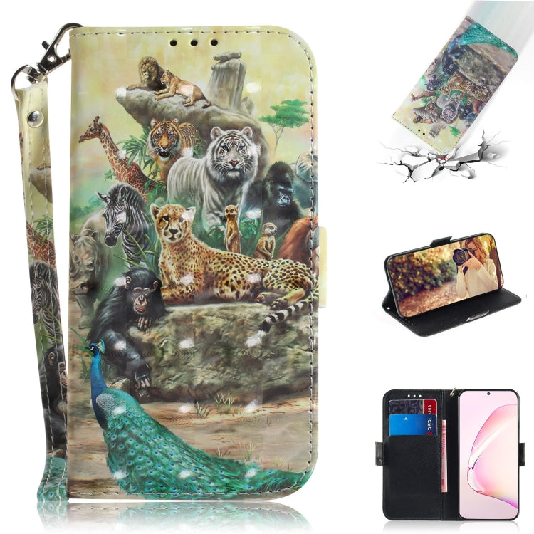 3D Painting Horizontal Flip Leather Case with Holder & Card Slot & Wallet & Lanyard, For Galaxy S10 Lite / A91