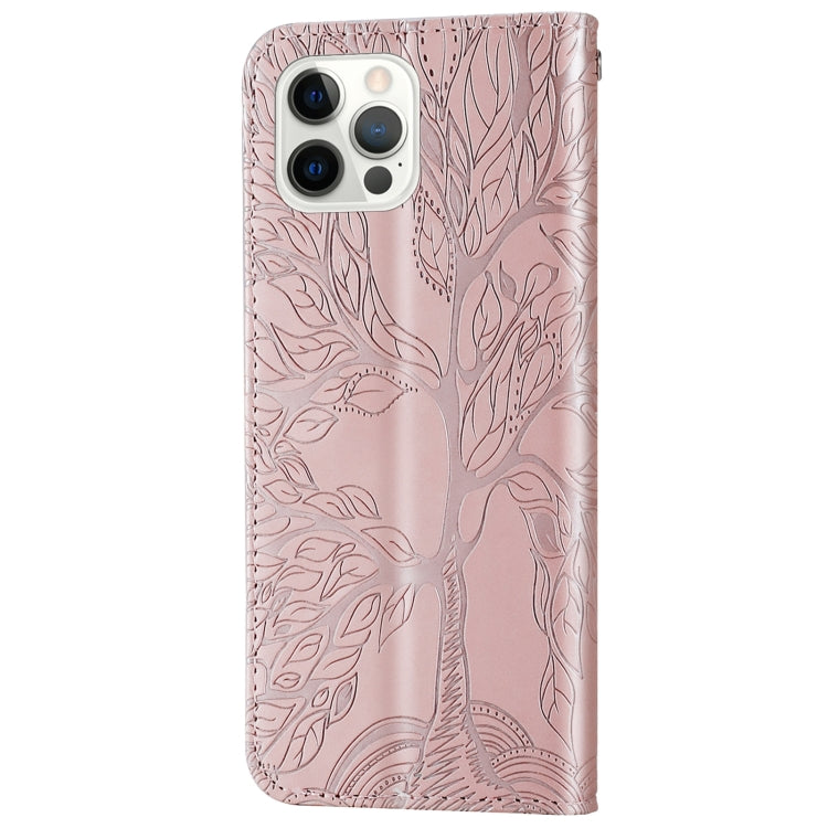 Life of Tree Embossing Pattern Leather Phone Case