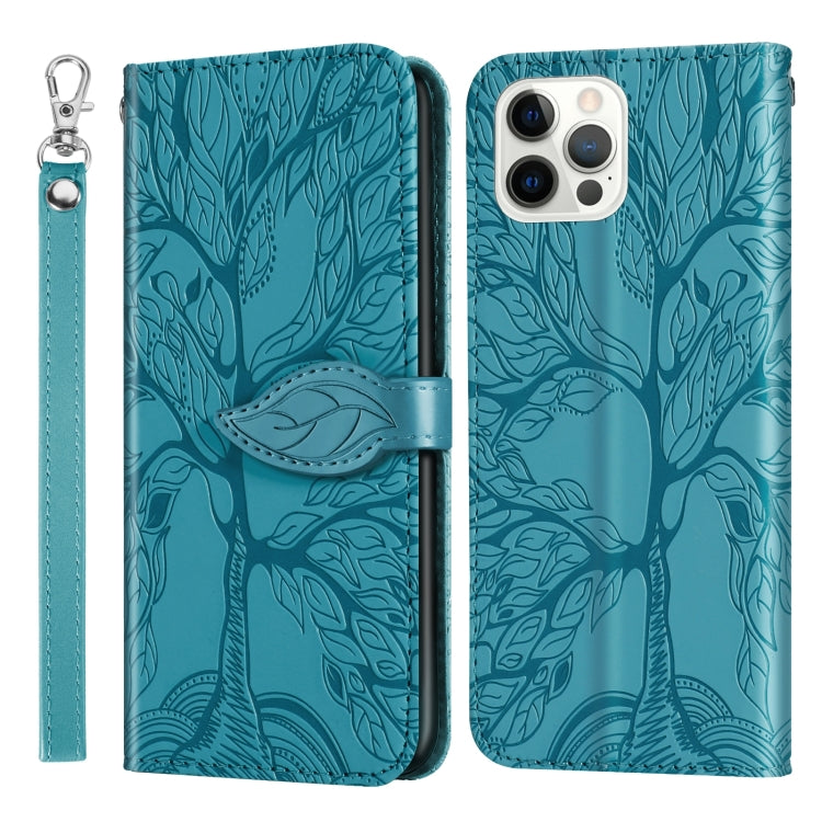 Life of Tree Embossing Pattern Leather Phone Case