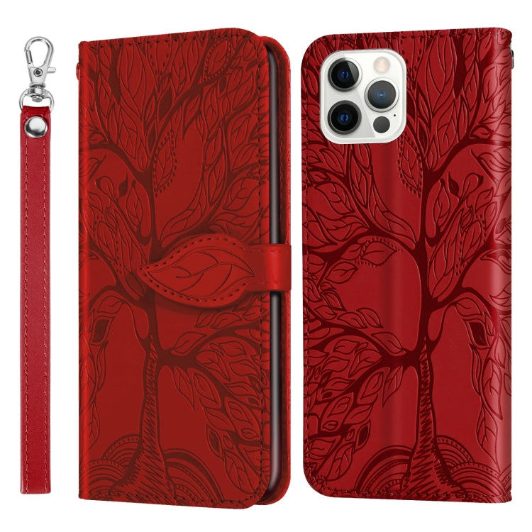 Life of Tree Embossing Pattern Leather Phone Case