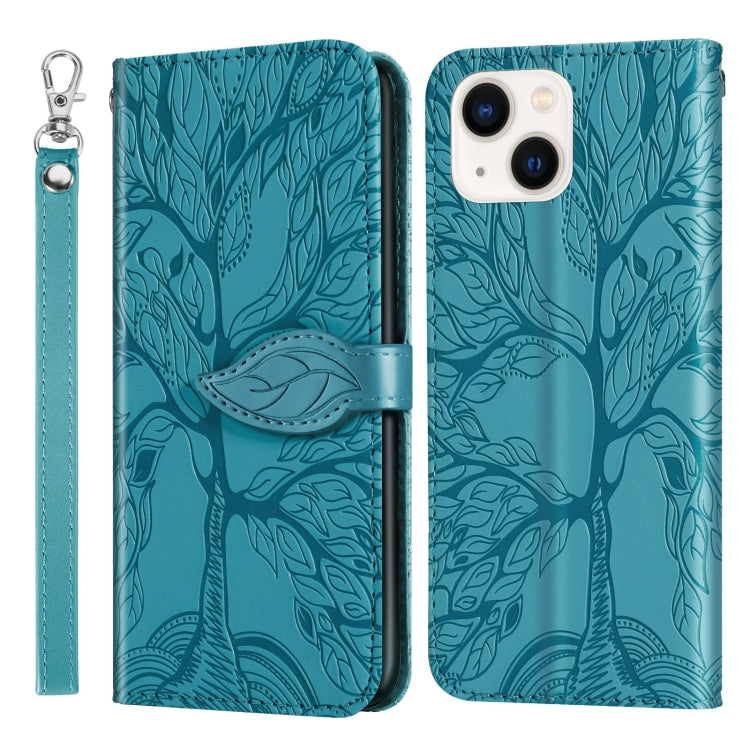 Life of Tree Embossing Pattern Leather Phone Case