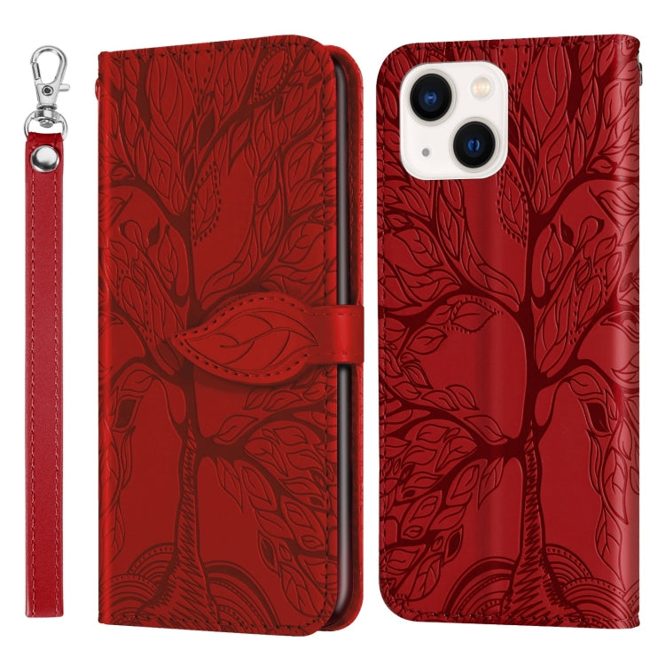 Life of Tree Embossing Pattern Leather Phone Case