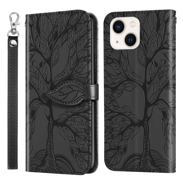 Life of Tree Embossing Pattern Leather Phone Case