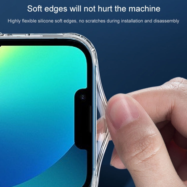 0.4mm Ultra-thin Transparent Crystal Diamond Tempered Glass Phone Case, For iPhone 14 Plus