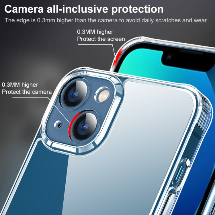 0.4mm Ultra-thin Transparent Crystal Diamond Tempered Glass Phone Case, For iPhone 14 Plus