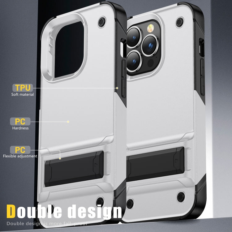 PC + TPU Shockproof Phone Case with Holder, For iPhone 14, For iPhone 14 Pro Max, For iPhone 14 Max, For iPhone 14 Pro