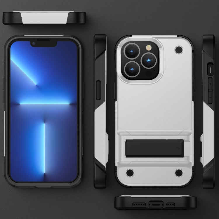 PC + TPU Shockproof Phone Case with Holder, For iPhone 14, For iPhone 14 Pro Max, For iPhone 14 Max, For iPhone 14 Pro