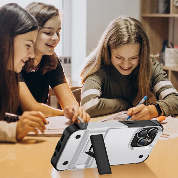 PC + TPU Shockproof Phone Case with Holder, For iPhone 14, For iPhone 14 Pro Max, For iPhone 14 Max, For iPhone 14 Pro