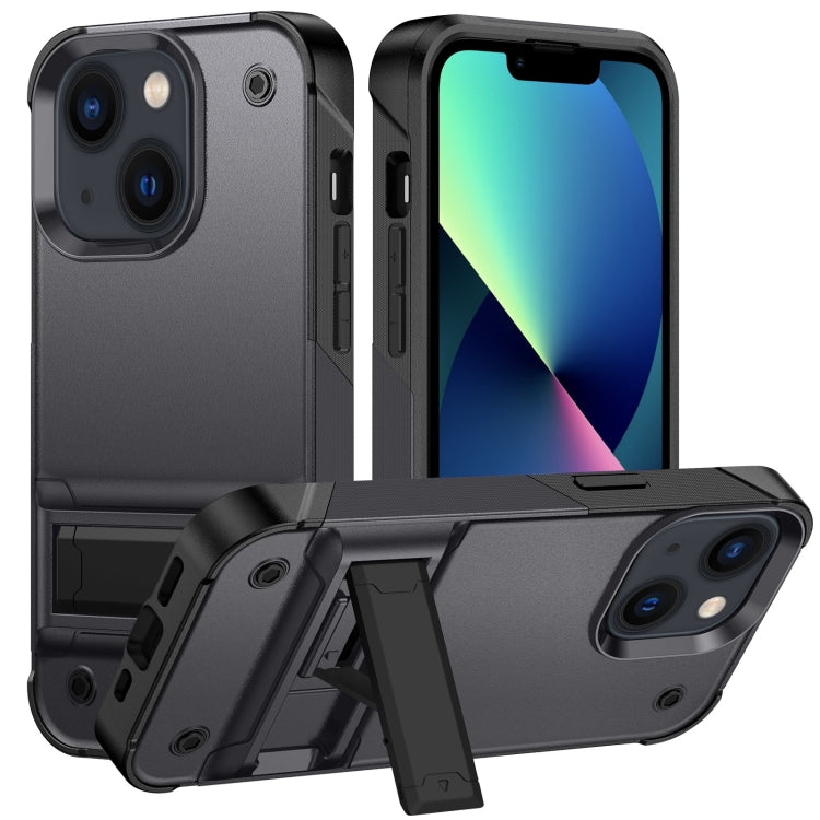 PC + TPU Shockproof Phone Case with Holder, For iPhone 14, For iPhone 14 Pro Max, For iPhone 14 Max, For iPhone 14 Pro