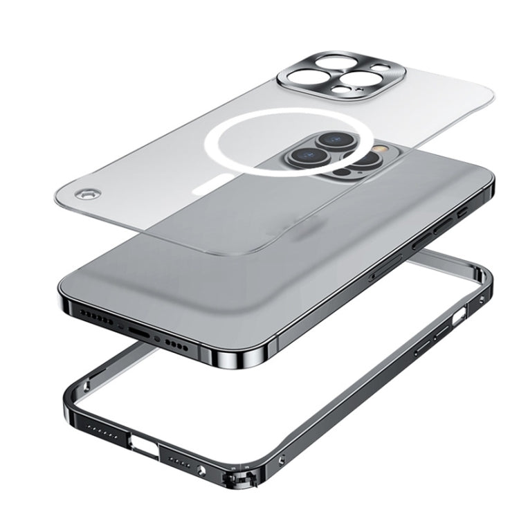 MagSafe Magnetic Metal Frame Frosted Phone Case