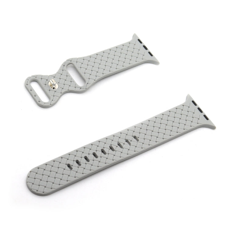 Weave Texture Watch Band For Apple Watch Series, 7 45mm / 6&SE&5&4 44mm / 3&2&1 42mm