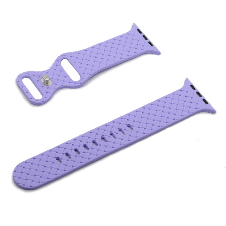 Weave Texture Watch Band For Apple Watch Series, 7 45mm / 6&SE&5&4 44mm / 3&2&1 42mm