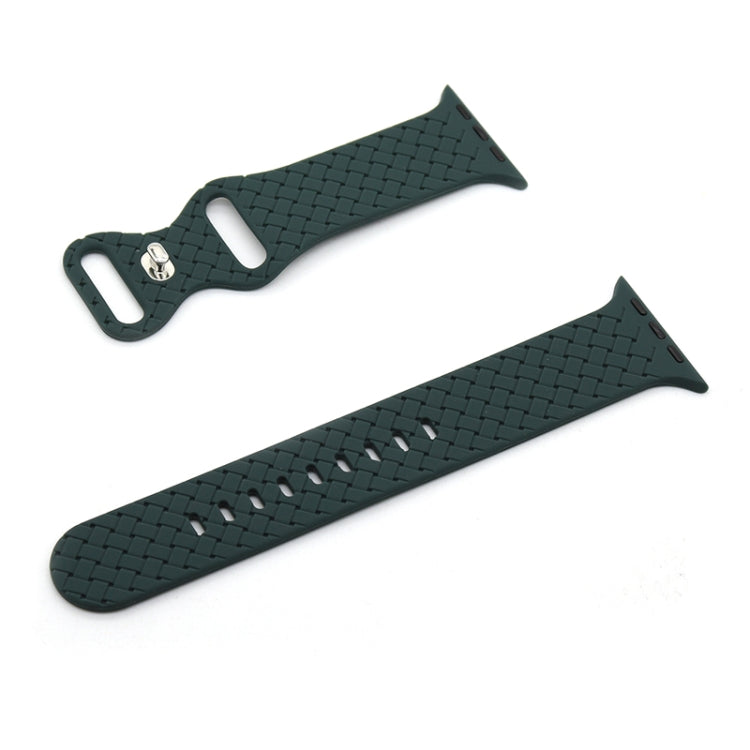 Weave Texture Watch Band For Apple Watch Series, 7 41mm / 6&SE&5&4 40mm / 3&2&1 38mm