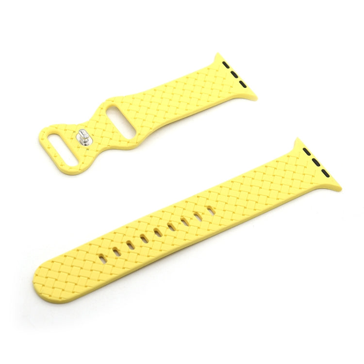 Weave Texture Watch Band For Apple Watch Series, 7 41mm / 6&SE&5&4 40mm / 3&2&1 38mm