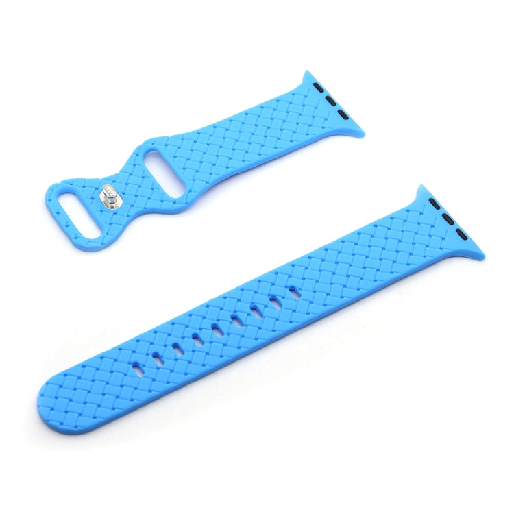 Weave Texture Watch Band For Apple Watch Series, 7 41mm / 6&SE&5&4 40mm / 3&2&1 38mm