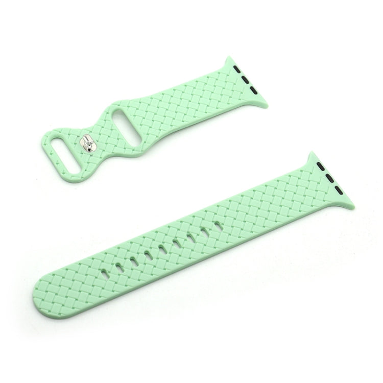 Weave Texture Watch Band For Apple Watch Series, 7 41mm / 6&SE&5&4 40mm / 3&2&1 38mm