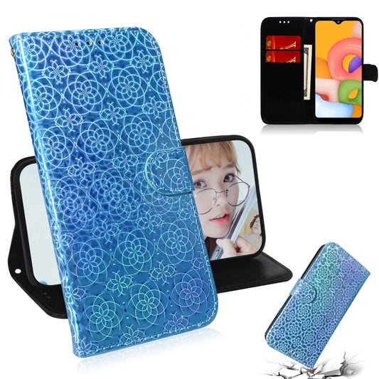 Magnetic flip wallet case Galaxy A01 A21 A70e Note 10 Lite with card slots and lanyard