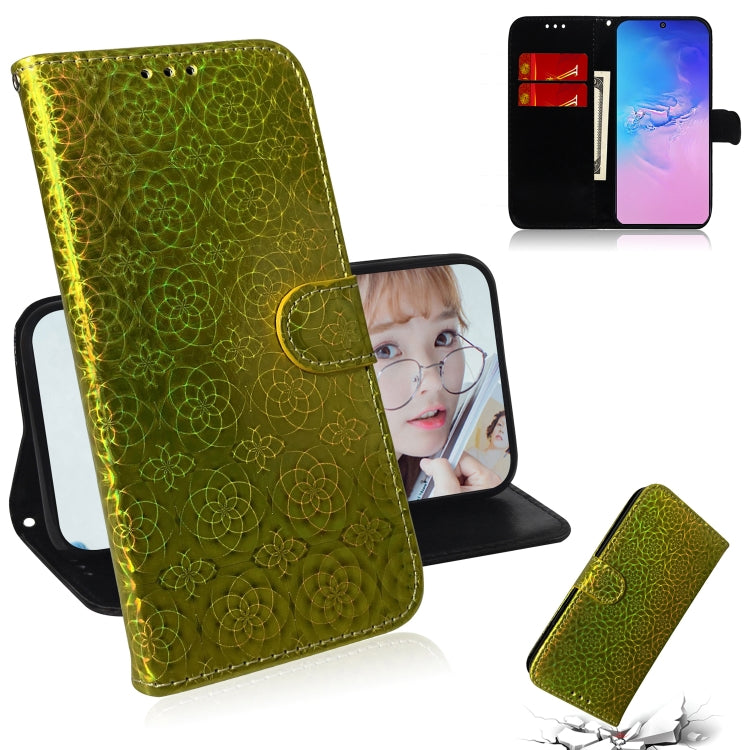Solid Color Colorful Magnetic Buckle Horizontal Flip PU Leather Case with Holder & Card Slots & Wallet & Lanyard, For Galaxy S10 Lite / A91