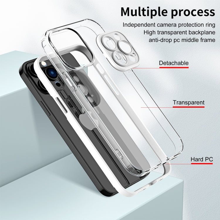 3 in 1 Clear TPU Color PC Frame Phone Case, Series 2
