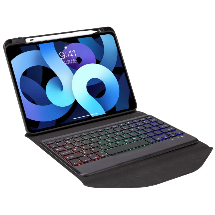 Z11BS Pen Slot Backlight Bluetooth Keyboard Leather Tablet Case, For iPad Pro 11 2021/2020/2018, For iPad Air 11 2025 / 2024 / Air 5 / Air 4, For iPad 10.2 2021/2020/2019