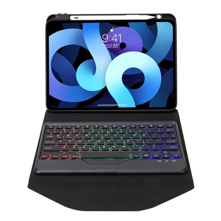 Z11BS Pen Slot Backlight Bluetooth Keyboard Leather Tablet Case, For iPad Pro 11 2021/2020/2018, For iPad Air 11 2025 / 2024 / Air 5 / Air 4, For iPad 10.2 2021/2020/2019