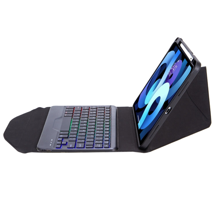 Z11BS Pen Slot Backlight Bluetooth Keyboard Leather Tablet Case, For iPad Pro 11 2021/2020/2018, For iPad Air 11 2025 / 2024 / Air 5 / Air 4, For iPad 10.2 2021/2020/2019