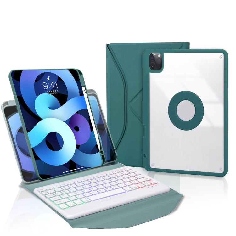 Z11BS Pen Slot Backlight Bluetooth Keyboard Leather Tablet Case, For iPad Pro 11 2021/2020/2018, For iPad Air 11 2025 / 2024 / Air 5 / Air 4, For iPad 10.2 2021/2020/2019