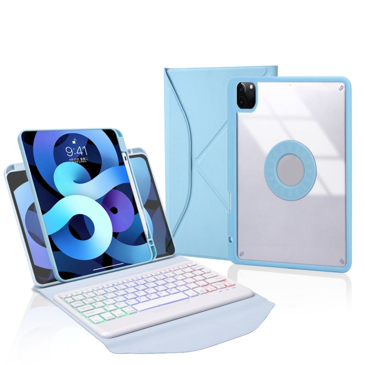 Z11BS Pen Slot Backlight Bluetooth Keyboard Leather Tablet Case, For iPad Pro 11 2021/2020/2018, For iPad Air 11 2025 / 2024 / Air 5 / Air 4, For iPad 10.2 2021/2020/2019