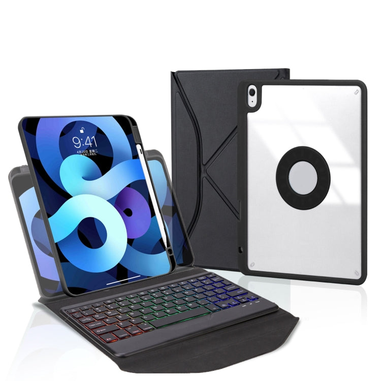 Z11BS Pen Slot Backlight Bluetooth Keyboard Leather Tablet Case, For iPad Pro 11 2021/2020/2018, For iPad Air 11 2025 / 2024 / Air 5 / Air 4, For iPad 10.2 2021/2020/2019