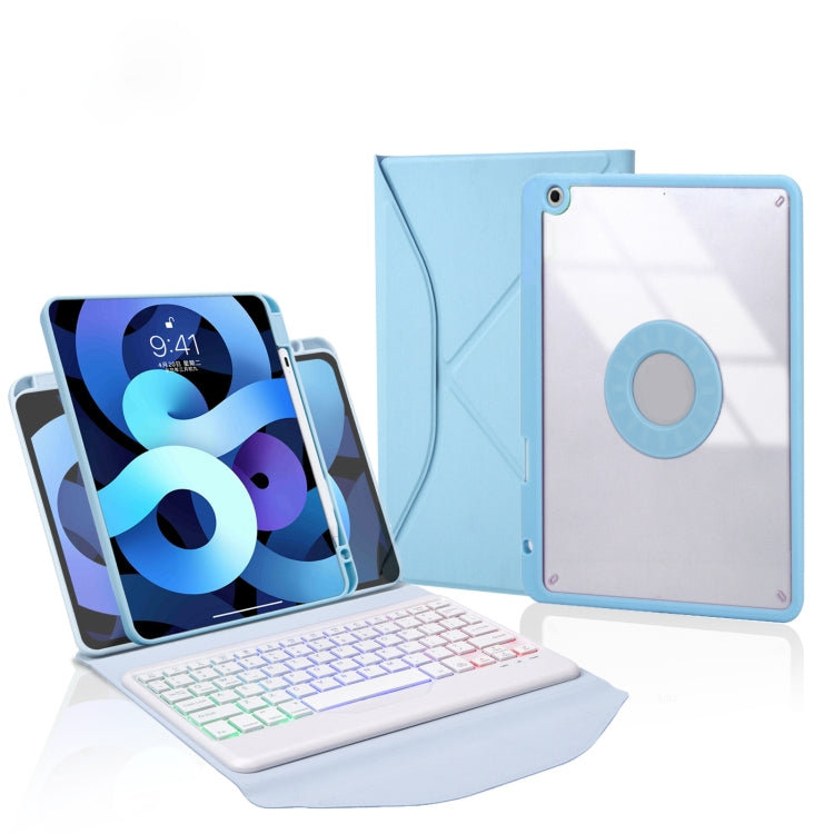 Z11BS Pen Slot Backlight Bluetooth Keyboard Leather Tablet Case, For iPad Pro 11 2021/2020/2018, For iPad Air 11 2025 / 2024 / Air 5 / Air 4, For iPad 10.2 2021/2020/2019