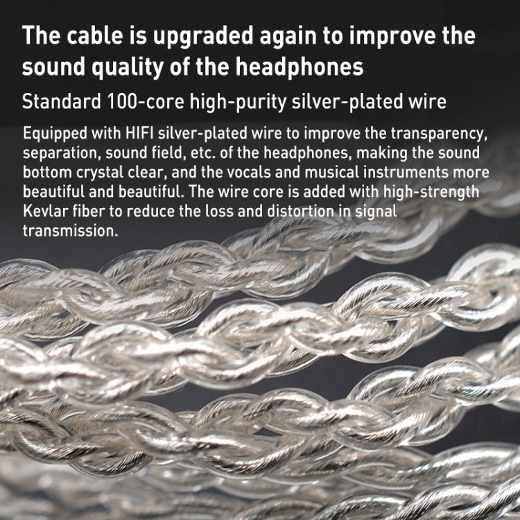 KZ-ZST X Ring Iron Hybrid Driver In-Ear Noise Cancelling Earphone, With Microphone, Without Microphone