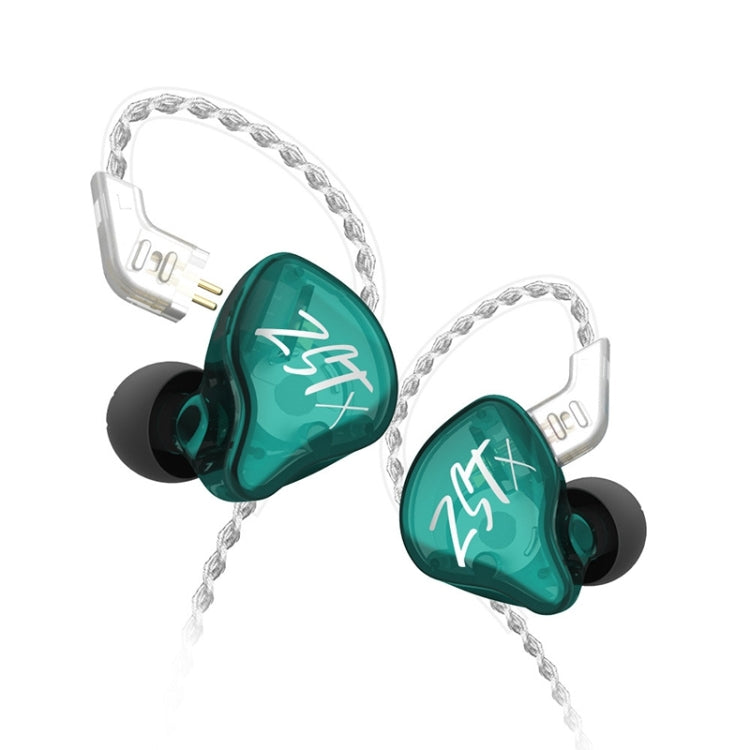 KZ-ZST X Ring Iron Hybrid Driver In-Ear Noise Cancelling Earphone, With Microphone, Without Microphone