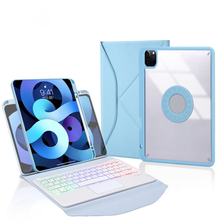 Étui en cuir Z11B-AS avec stylet, pavé tactile, clavier Bluetooth rétroéclairé, pour iPad Pro 11 (2021/2020/2018), iPad Air 11 (2025/2024/Air 5/Air 4), iPad 10.2 (2021/2020/2019)
