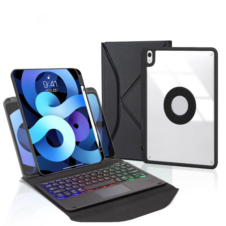 Étui en cuir Z11B-AS avec stylet, pavé tactile, clavier Bluetooth rétroéclairé, pour iPad Pro 11 (2021/2020/2018), iPad Air 11 (2025/2024/Air 5/Air 4), iPad 10.2 (2021/2020/2019)